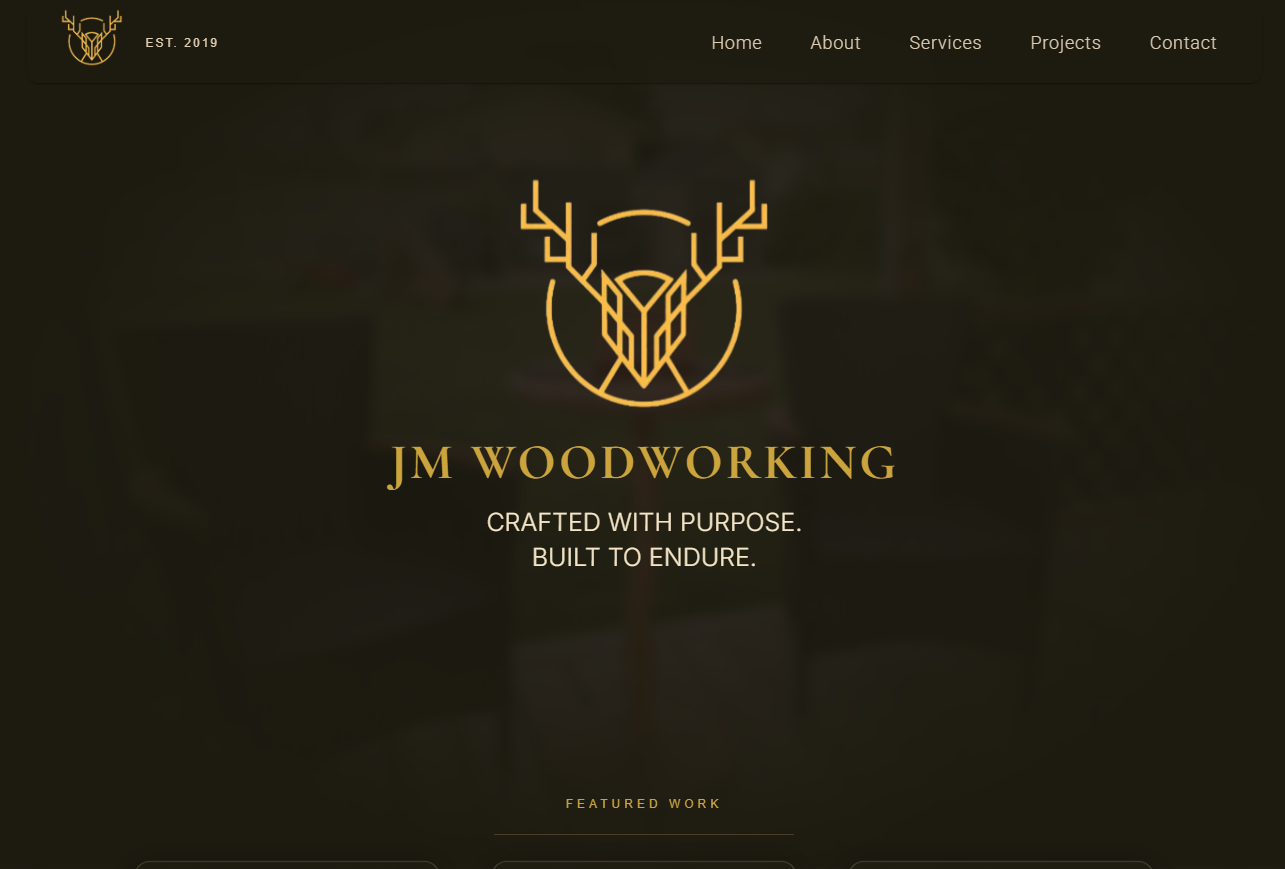 JM Woodworking Home